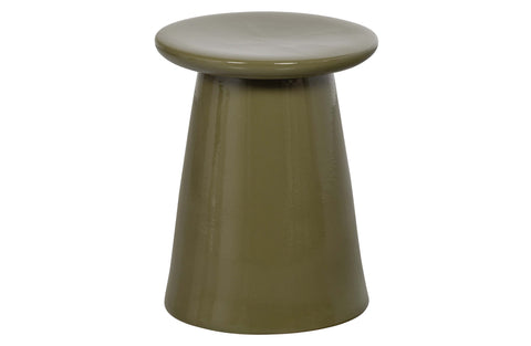 Ceramica scaunului cu buton verde cald 45x35øcm
