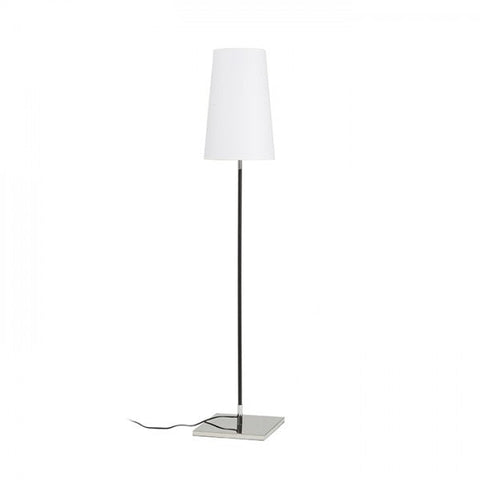 Lampa de podea LULU cu suport alb/negru crom 230V E27 28W