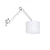 Lampa MADISON W de perete alb crom 230V E27 42W