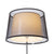 Lampa ESPLANADE cu suport negru transparent/alb crom 230V E27 42W