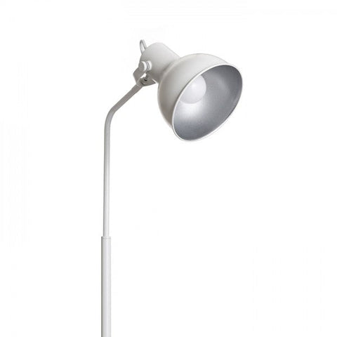 Lampa retro de podea ROSITA cu suport alb/gri argintiu 230V E27 12W
