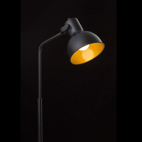 Lampa retro de podea ROSITA cu suport negru/auriu 230V E27 12W