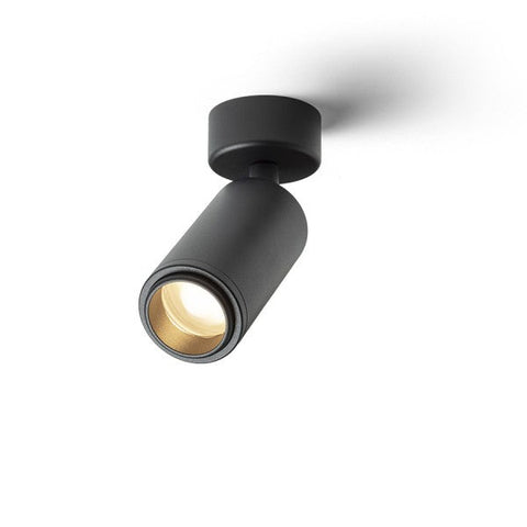 Spot cilindric OPTIMUS de tavan negru 230V LED GU10 9W 10 50°