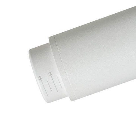 Spot cilindric OPTIMUS pentru sina trifazat alb 230V LED GU10 9W 10 50°