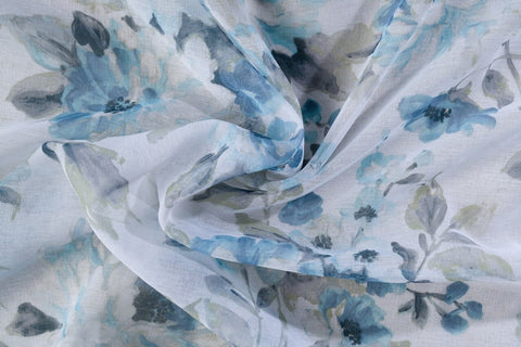 Perdea Mendola Interior, Salsa, 300x260 cm, poliester, albastru
