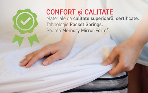 Saltea Endurance Pocket Memory 7 Zone de Confort H 30 cm 160x200 cm