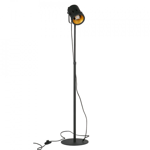 Lampadar negru ajustabil din metal 92-162 cm Bente