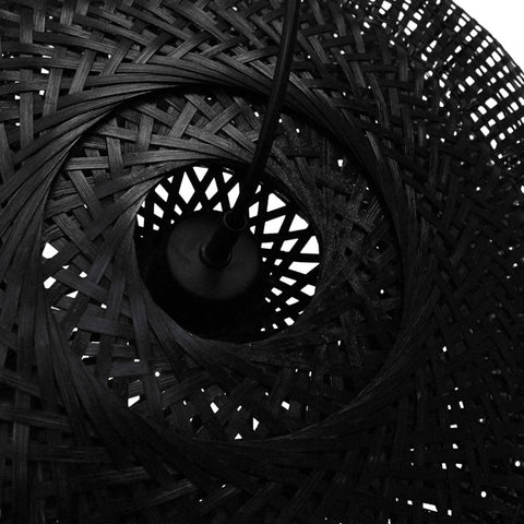 Lustra neagra din bambus Construct