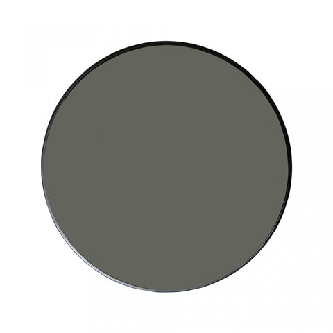 Oglinda rotunda neagra din metal 115 cm Doutzen
