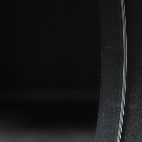 Oglinda rotunda neagra din metal 50 cm Doutzen